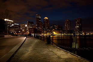 concrete road, urban, Boston HD wallpaper