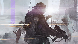 Call of Duty digital wallpaper, artwork, concept art, soldier