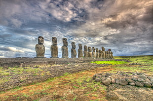 Moai Statue, Chile, building, old building, eastern islands