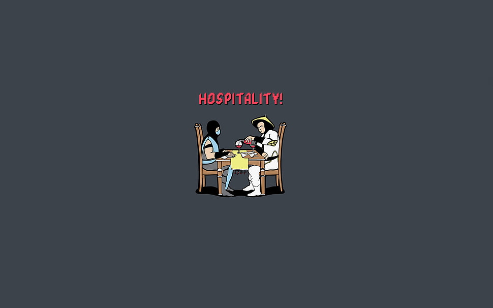 Hospitality illustration HD wallpaper