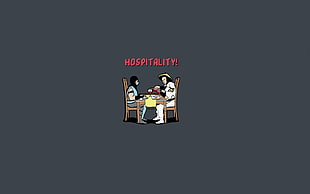 Hospitality illustration HD wallpaper