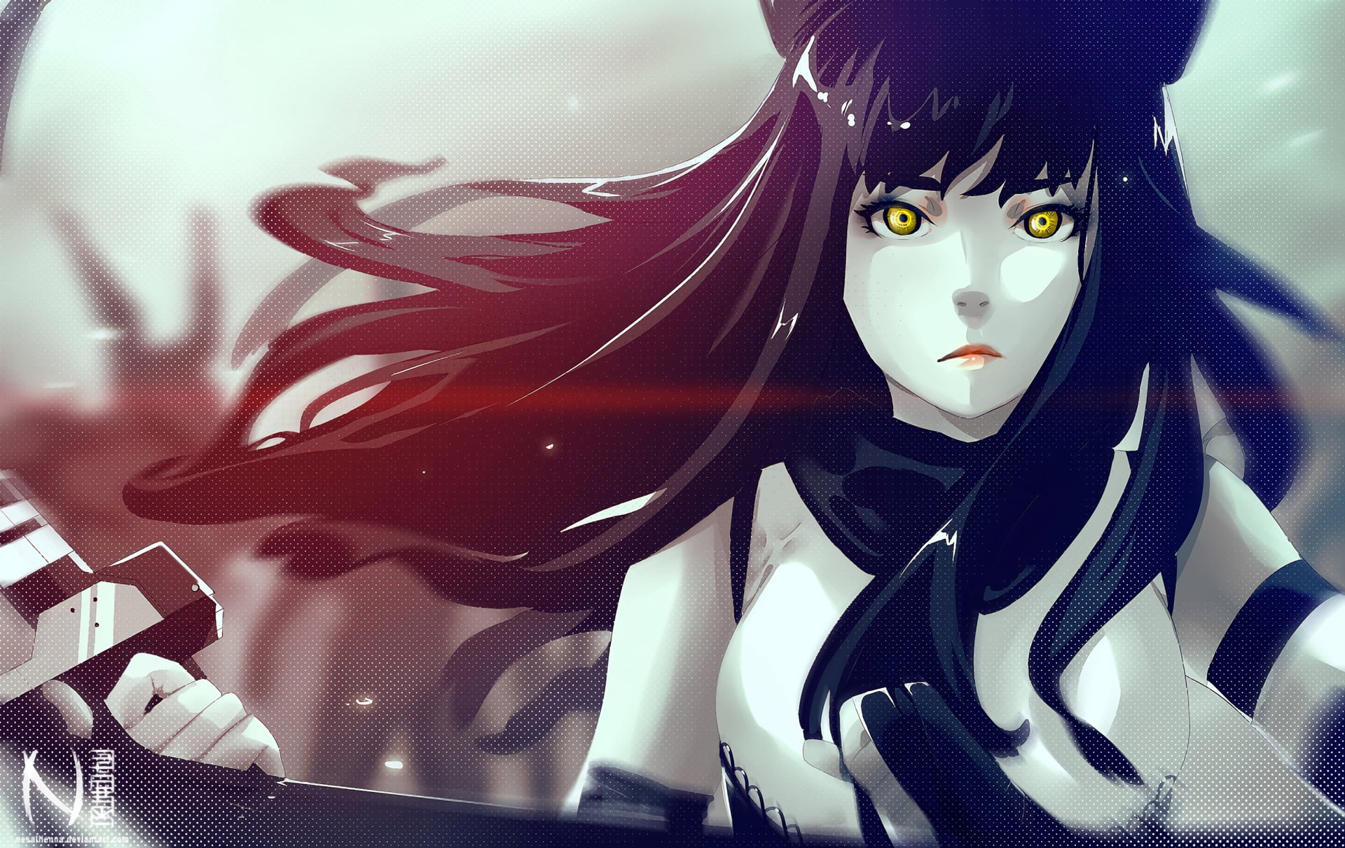 Black Haired Female Anime Character Fantasy Art Rwby Blake Belladonna Hd Wallpaper Wallpaper Flare