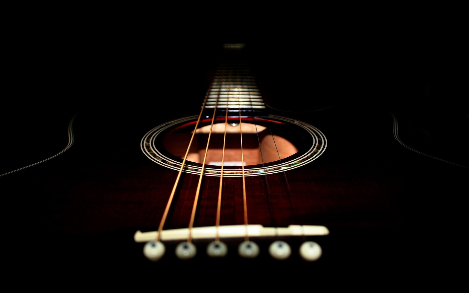 brown dreadnought acoustic guitar, guitar, musical instrument