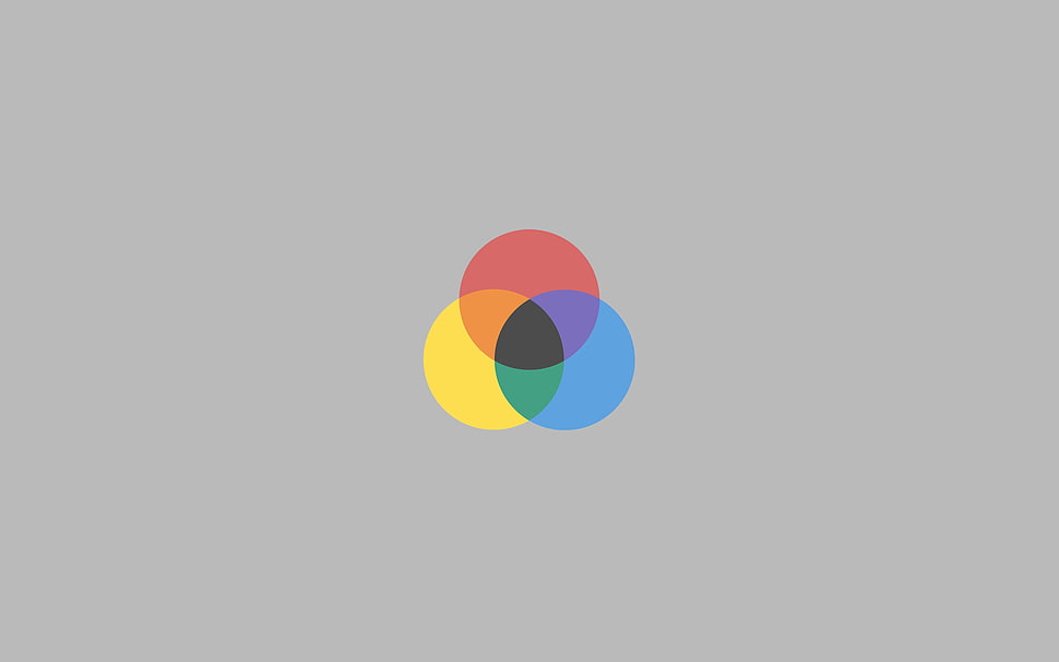 multi-colored round logo HD wallpaper