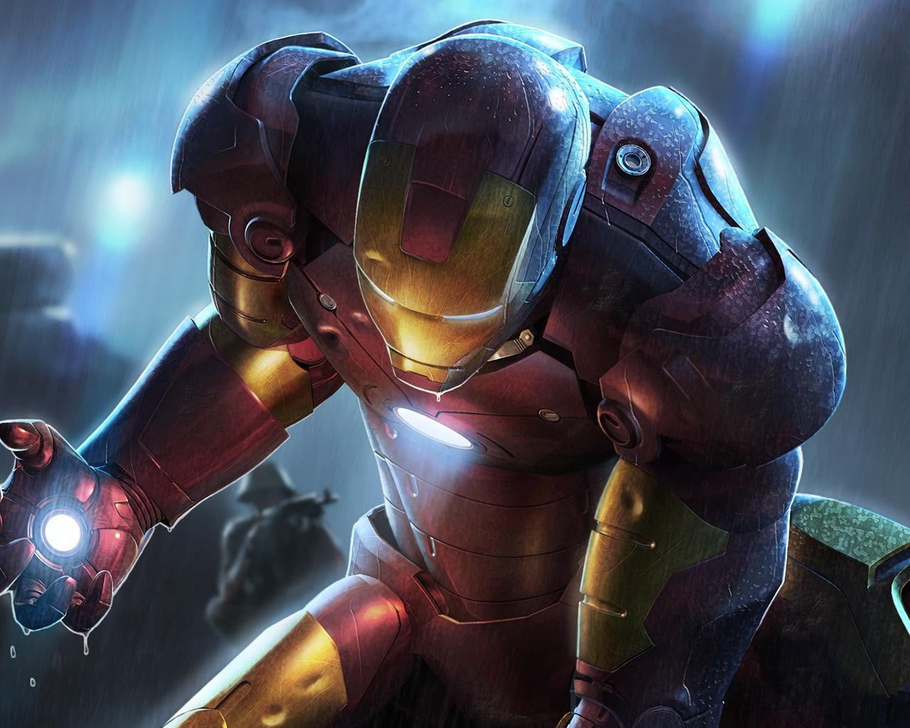 Iron Man poster, Iron Man, Marvel Comics, digital art, artwork
