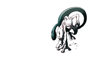 Pokemon character digital wallpaper, Pokémon, Mewtwo, white background, simple