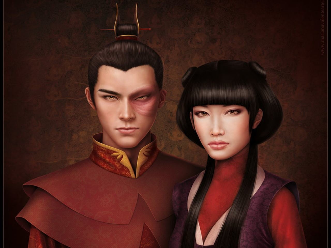 Zuko and Mai painting, Prince Zuko, Avatar: The Last Airbender