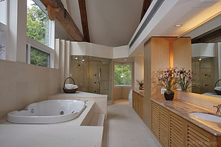 white ceramic sink, architecture