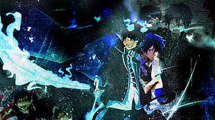 Hero Academy character wallpaper, Blue Exorcist, sword, anime boys, anime HD wallpaper
