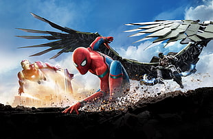photo of Spider-Man The Home Coming movie digital wallpaper