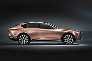 brown 5-door hatchback, Lexus LF-1 Limitless, 8k HD wallpaper
