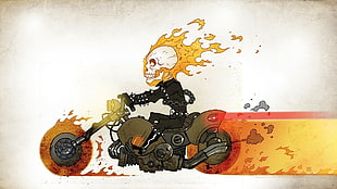 Ghost Rider illustration HD wallpaper
