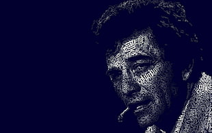 Al Pacino Scarface, Peter Falk, Columbo, actor, typographic portraits HD wallpaper