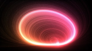 pink, white, and yellow flare illustration