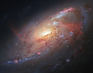 Milky Way Galaxy, Messier 106, Spiral galaxy, HD HD wallpaper