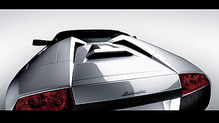 black and white HP desktop printer, car, Lamborghini HD wallpaper