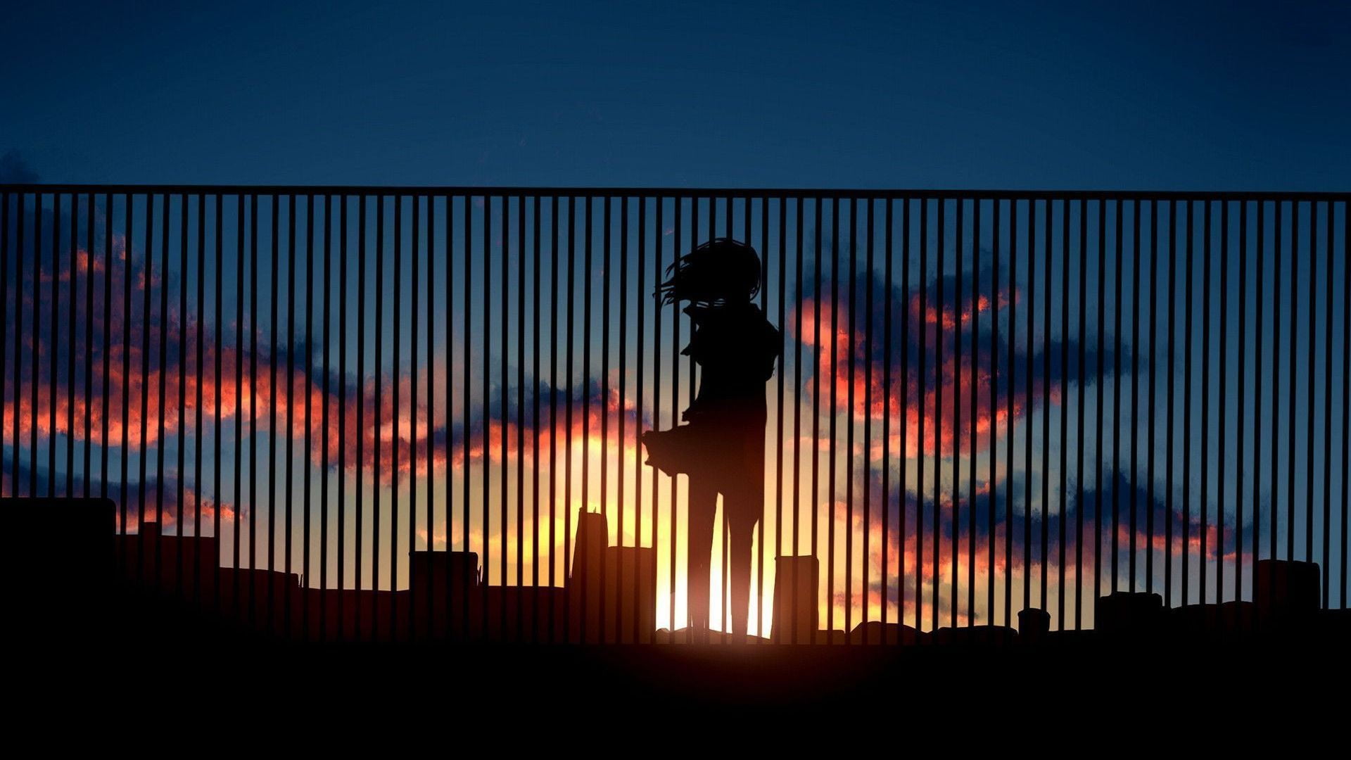 silhouette of person during nightime