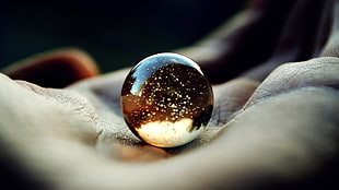 decorative marble toy, marble, hands, sphere, closeup HD wallpaper