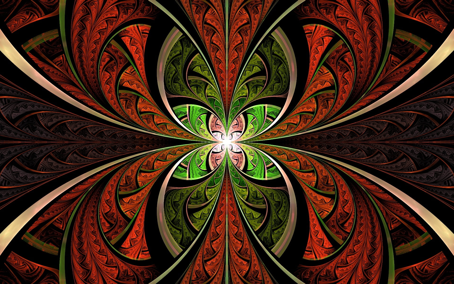 red, white, and green tribal wallpaper