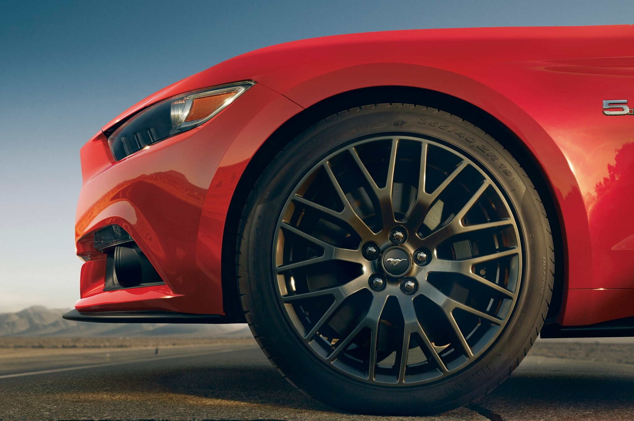 red car, Ford, Ford Mustang, GT, 2015