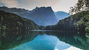Mountains,  Lake,  Reflection