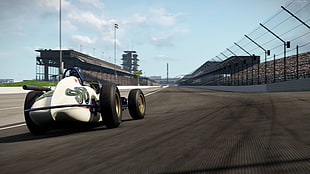 racing game digital wallpaper