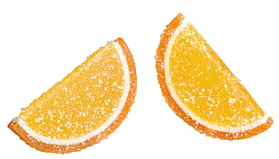 yellow sliced lemon shaped cake HD wallpaper