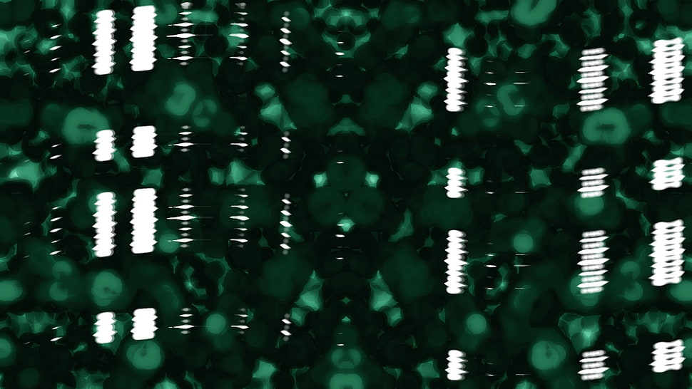 green and white abstract painting HD wallpaper