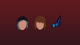 Life is strange clipart, Life Is Strange, Max Caulfield, Chloe Price, butterfly HD wallpaper