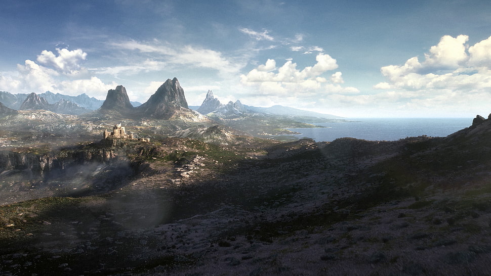 tree-covered mountain, The Elder Scrolls, The Elder Scrolls VI HD wallpaper