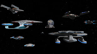 Star Trek USS Enterprise, Star Trek, spaceship, space