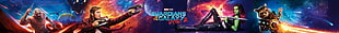 Marvel Guardians of the Galaxy digital wallpaper, Guardians of the Galaxy Vol. 2, Marvel Cinematic Universe, Drax the Destroyer, Gamora  HD wallpaper