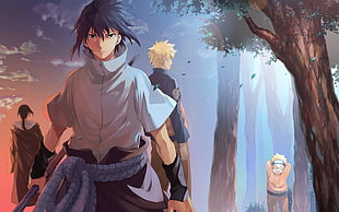 sasuke uchiha, Naruto Shippuuden, Uchiha Sasuke, Uzumaki Naruto, Uchiha Itachi HD wallpaper
