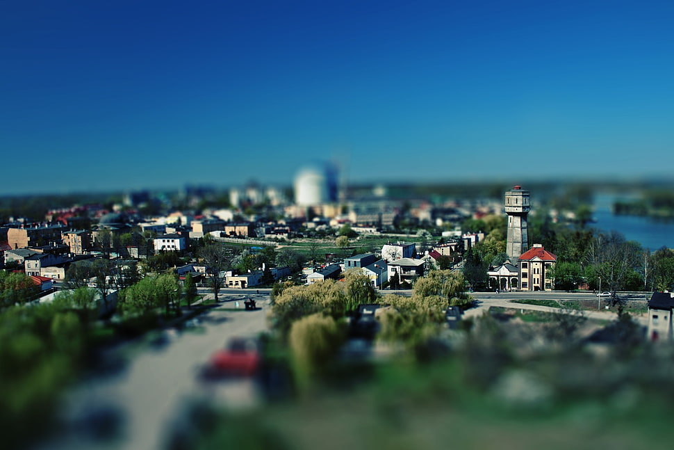 tilt shift HD wallpaper
