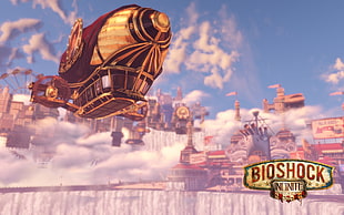 Bioshock Infinite digital wallpaper, BioShock Infinite, steampunk, BioShock, video games