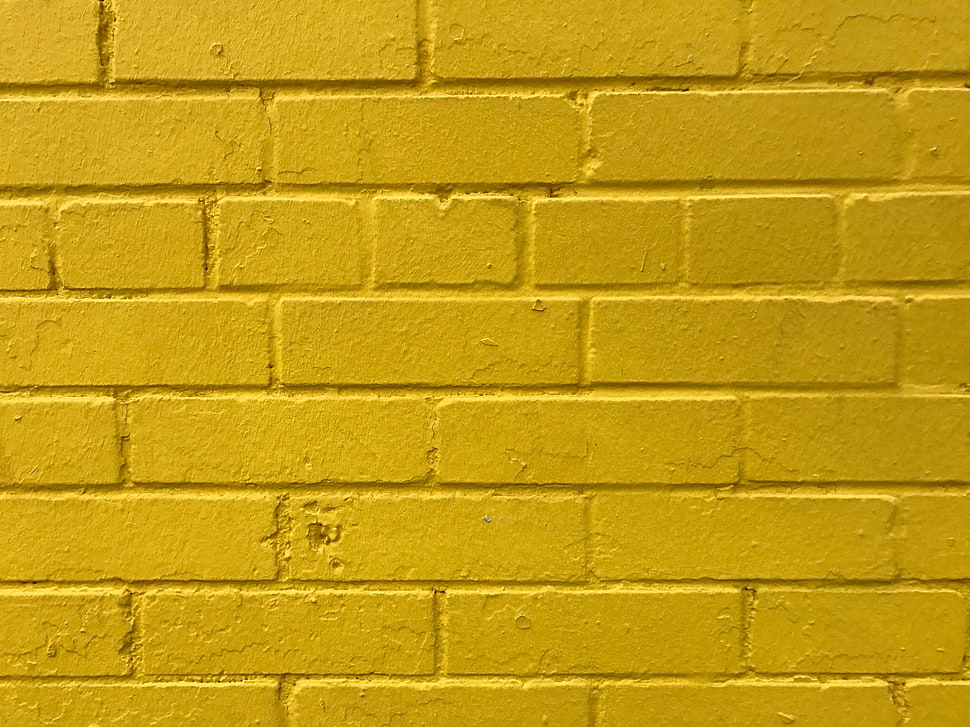 yellow bricks, Bricks, Yellow, Wall HD wallpaper