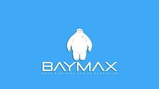 Baymax logo, Baymax, Big Hero 6, Disney, simple HD wallpaper