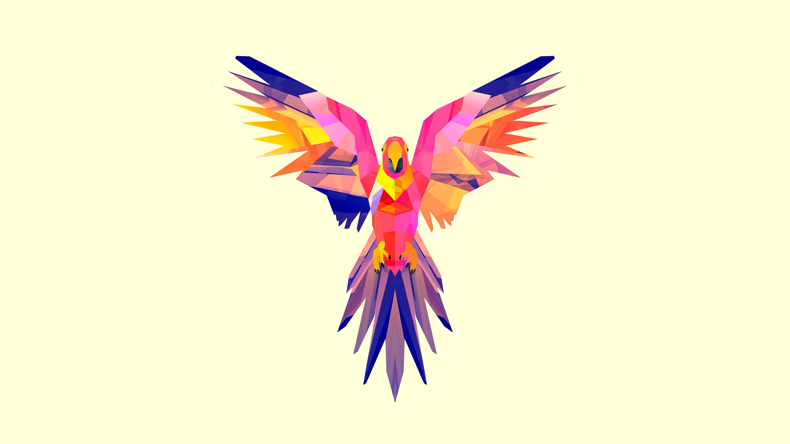bird flying with purple and pink colored body illustration