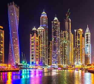 city buildings, Dubai, cityscape, city, skyscraper