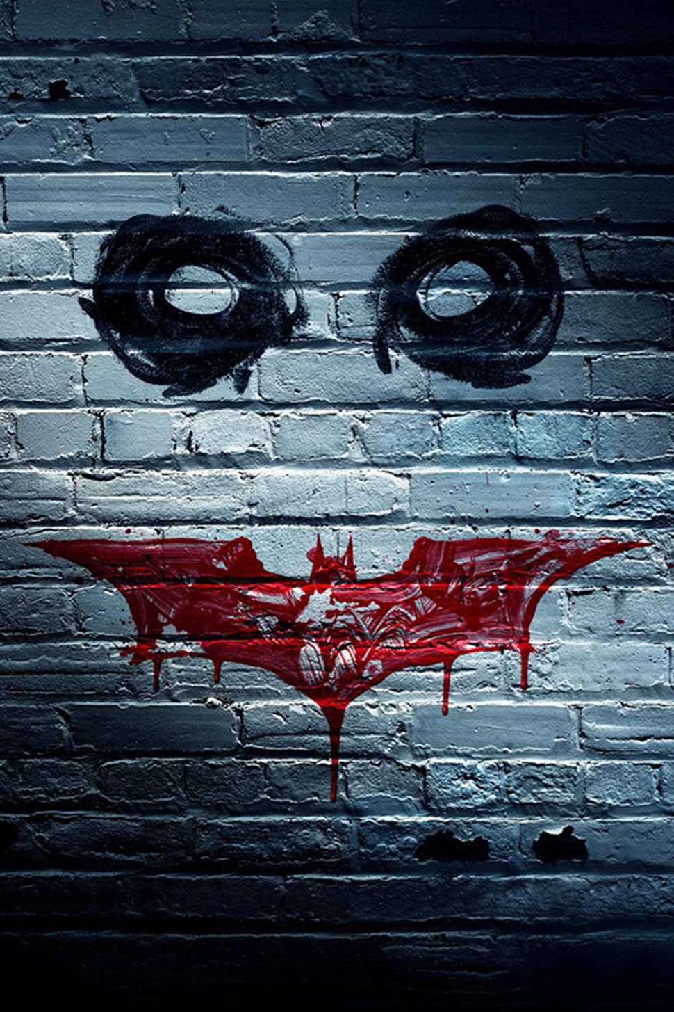 Red Batman logo paint HD wallpaper | Wallpaper Flare