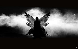 angel cover, angel, wings HD wallpaper