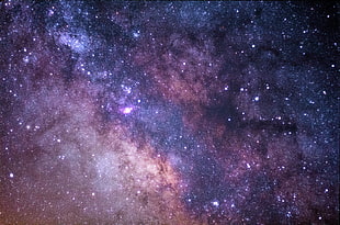 worm's eye view of Milky Way Galaxy photography HD wallpaper