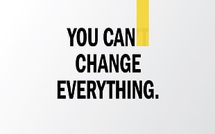 you can change everything text, motivational, typography, white background, minimalism
