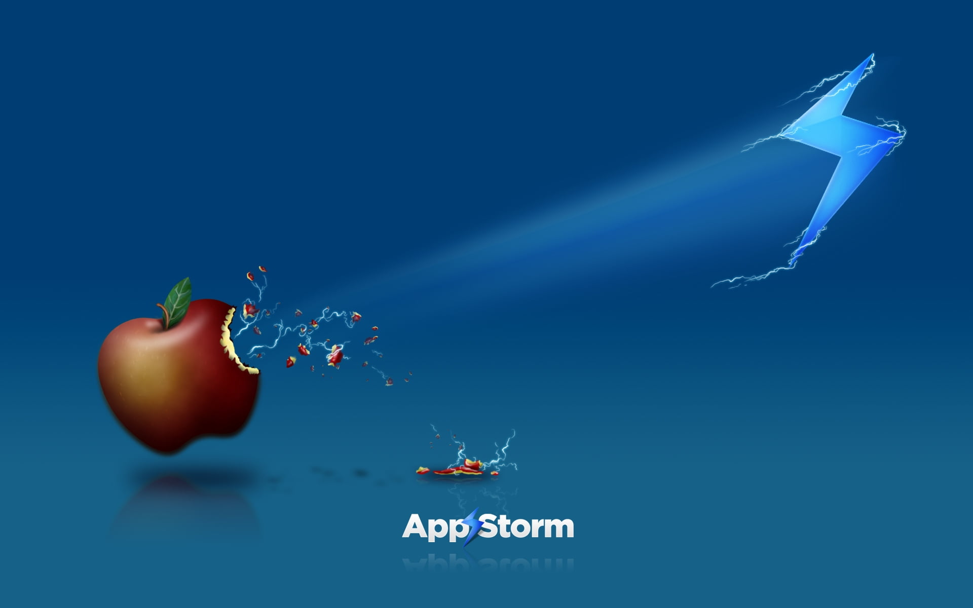 bitten apple App Storm illustration