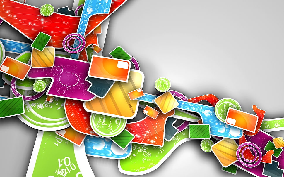 multi-colored activity decors, colorful HD wallpaper