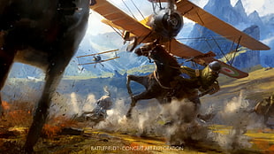 Battlefield 3D wallpaper, Battlefield, Battlefield 1, war, horse HD wallpaper