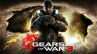 Gears of War 3 game poster HD wallpaper