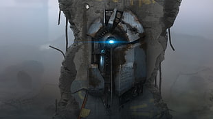 gray robot illustration, Half-Life 2, video games