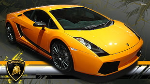 yellow Lamborghini coupe, Lamborghini Gallardo, car, yellow cars, vehicle