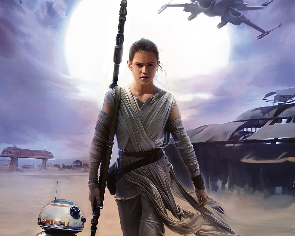 Star Wars Rey HD wallpaper